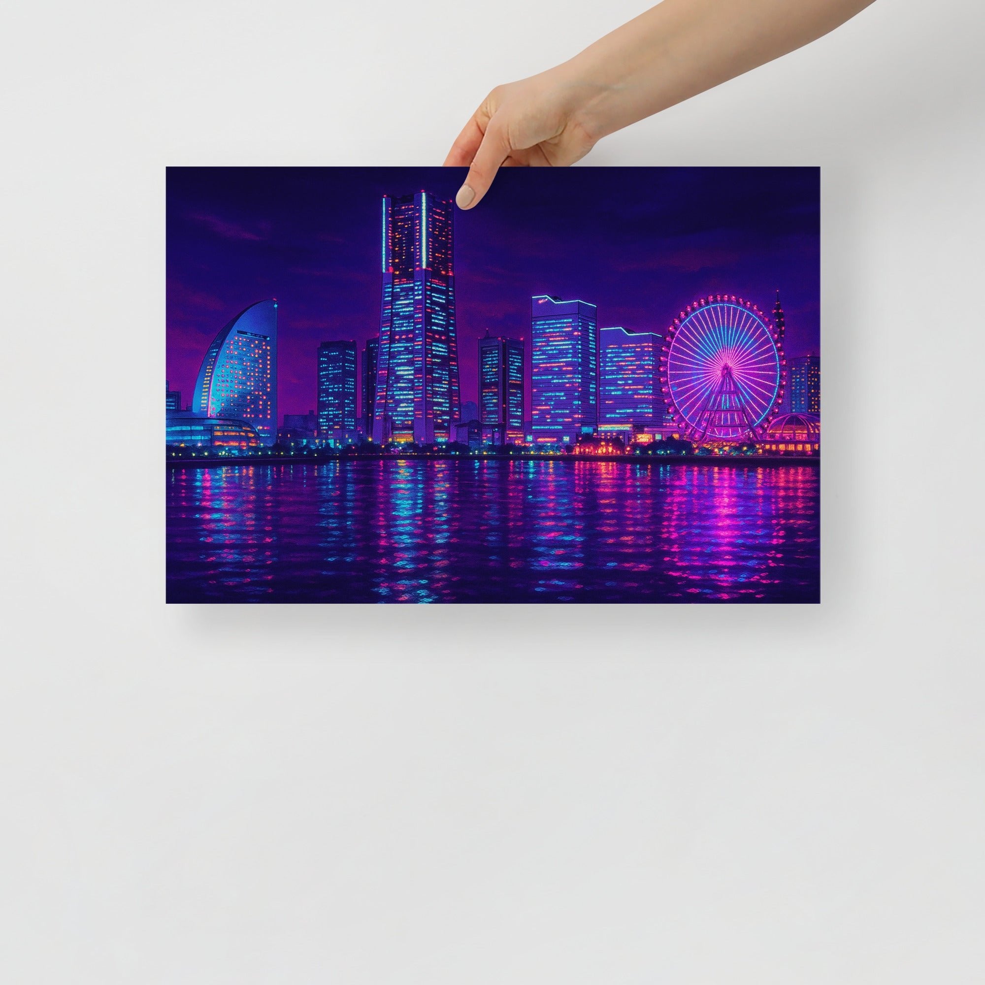 Yokohama Dreamscape – CityPop Wall Art Poster – Sorakami