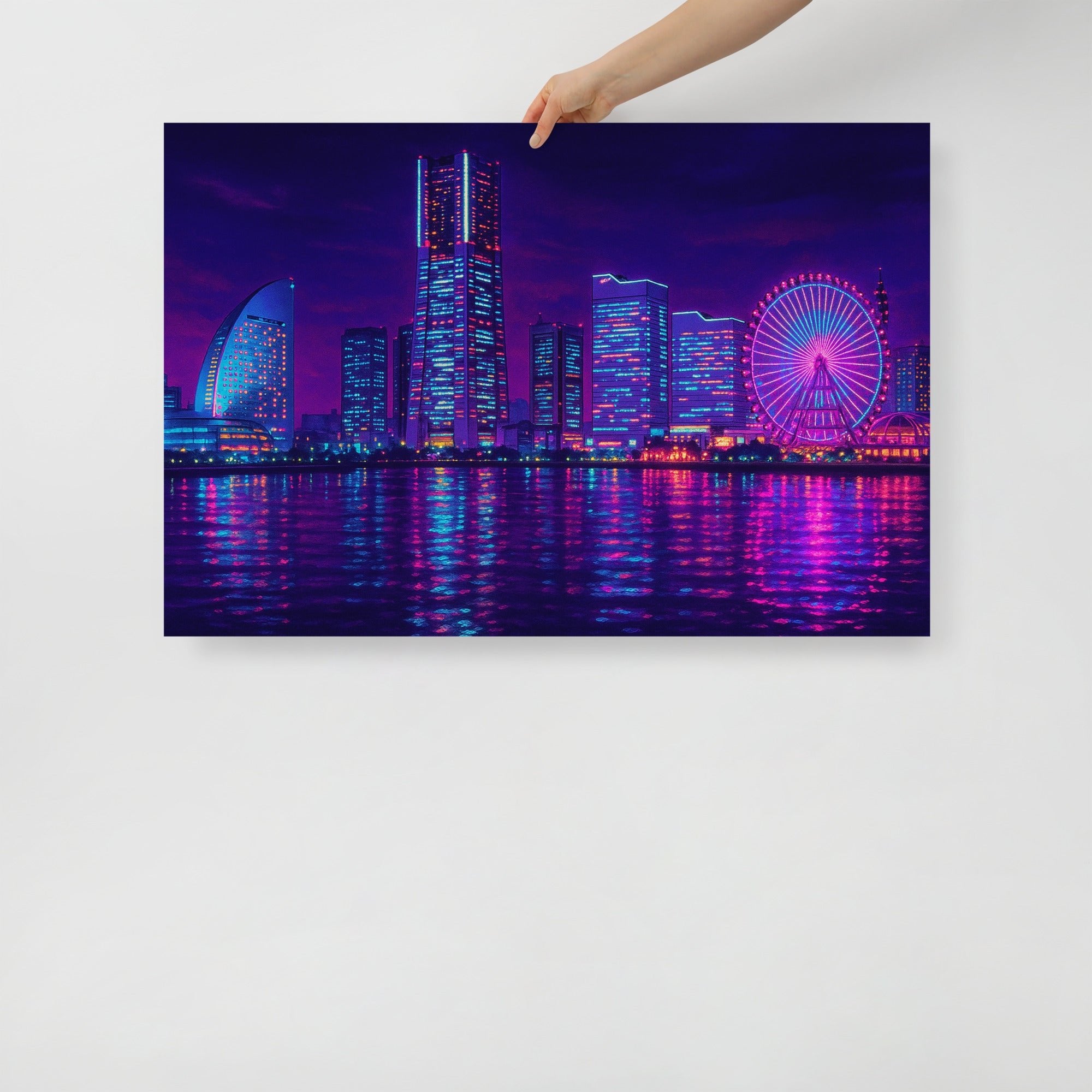Yokohama Dreamscape – CityPop Wall Art Poster – Sorakami